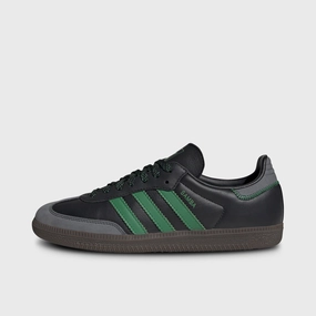 adidas Women's Samba OG Black / Green - Green High Abrasion Zones