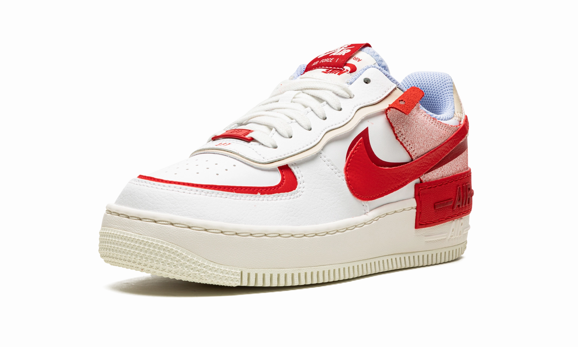 AIR FORCE 1 LO SHADO MNS WMNS "Red Cracked Leather" Work Routine