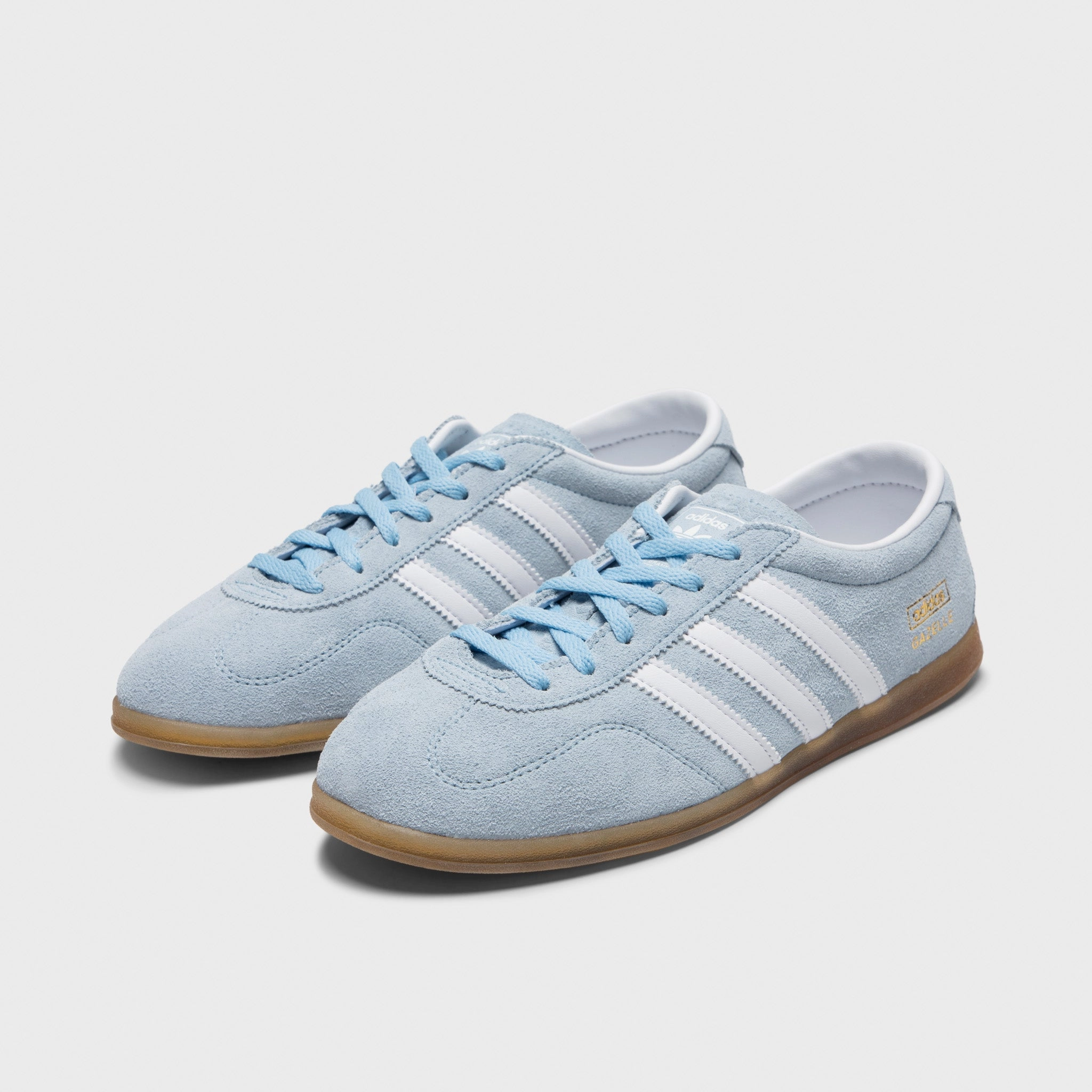 adidas Originals Women's Gazelle Lo Pro Clear Sky / White - Gum Nonslip Outsole