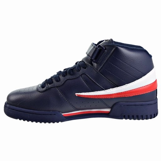 Fila Men's F-13 Shoes - Navy / White / Red Microperforated Vamp Moisture Wicking Linings