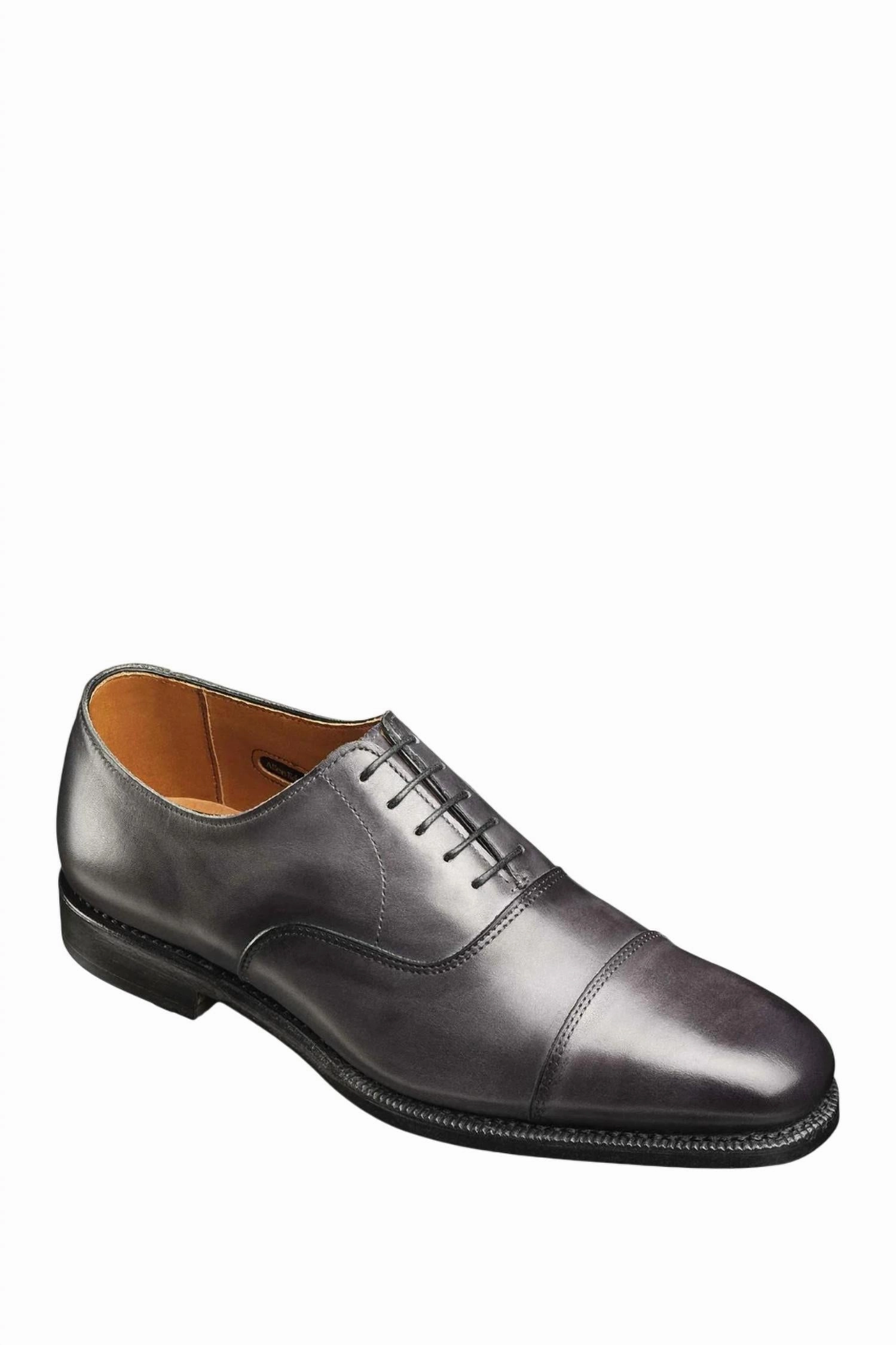 Men's Exchange Place Oxford Shoes In Black Leather Lace-up Dress Shoes