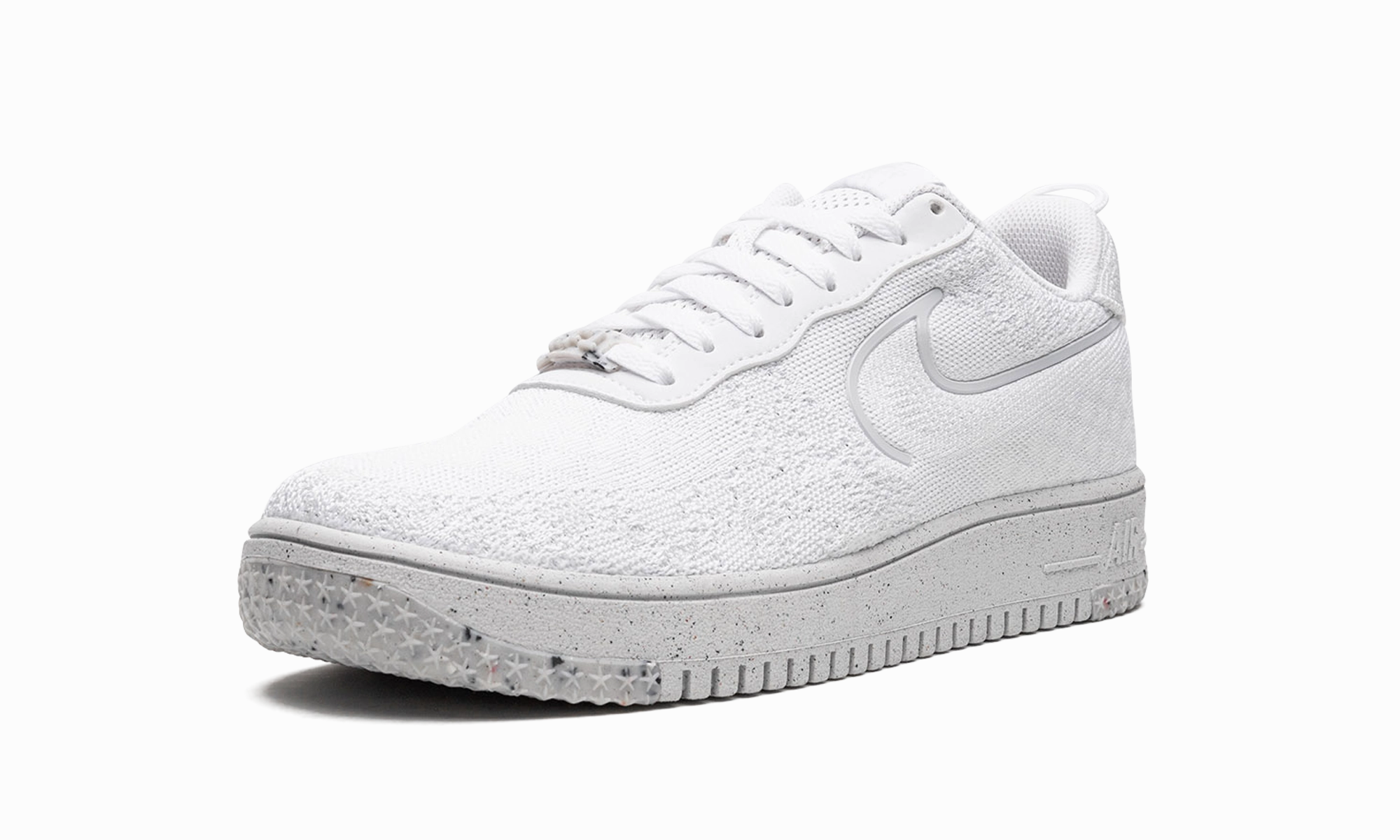 Air Force 1 CRATER FLYKNIT NN "Whiteout" Elastic Cuff