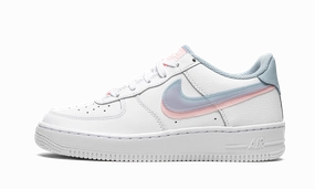 Air Force 1 LV8 GS "Double Swoosh - White / Blue / Pink" Indoor Outdoor Rain Path