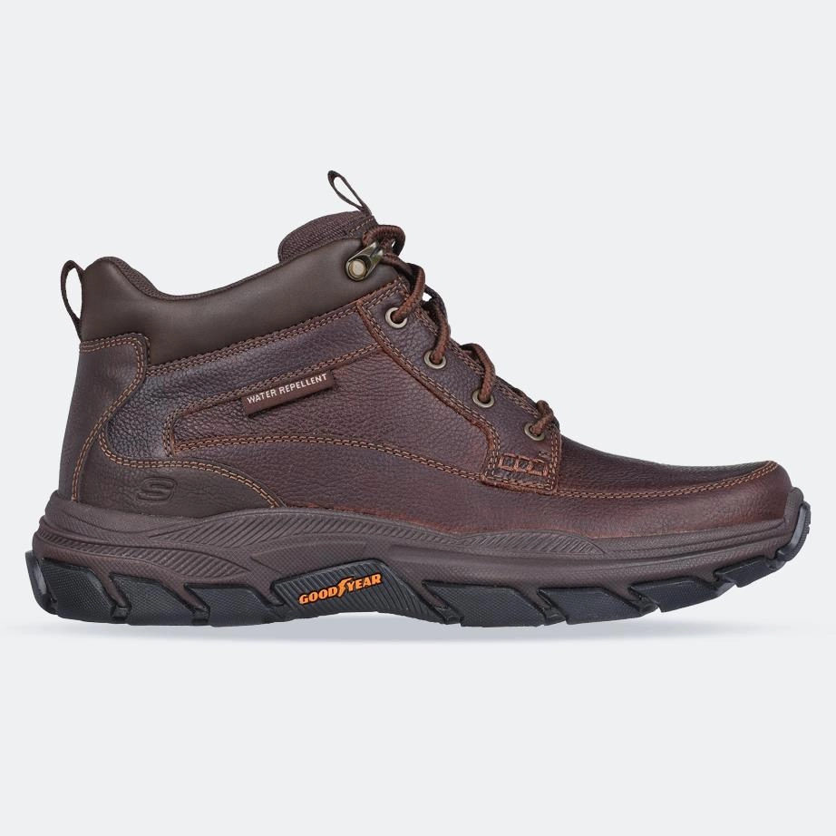 Metallic Accent Waterproof Work Commute Men's Wide Fit Skechers 204454 Respected Boswell Waterproof Boots