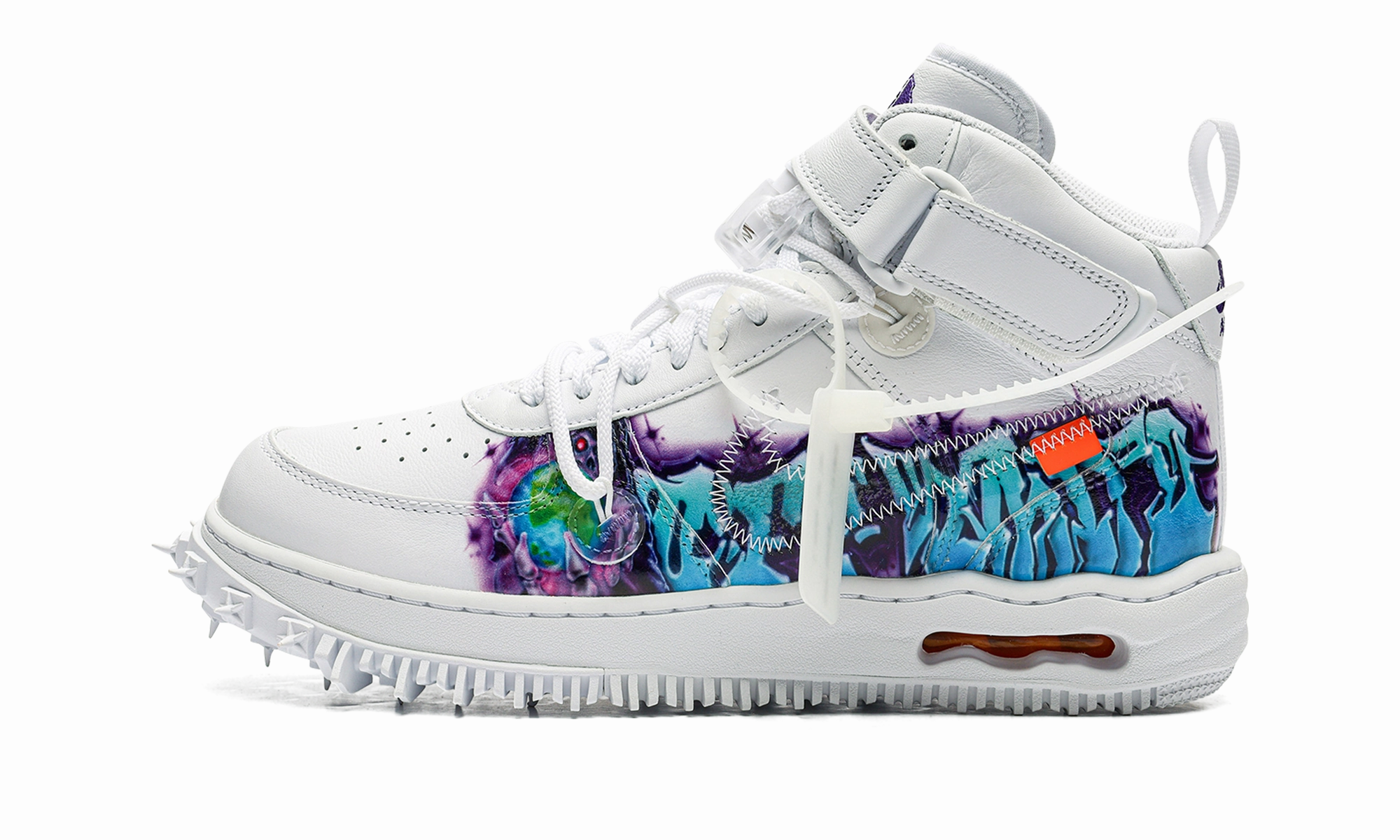 Air Force 1 Mid "Off-White - Graffiti White" Heat Dissipation Tech