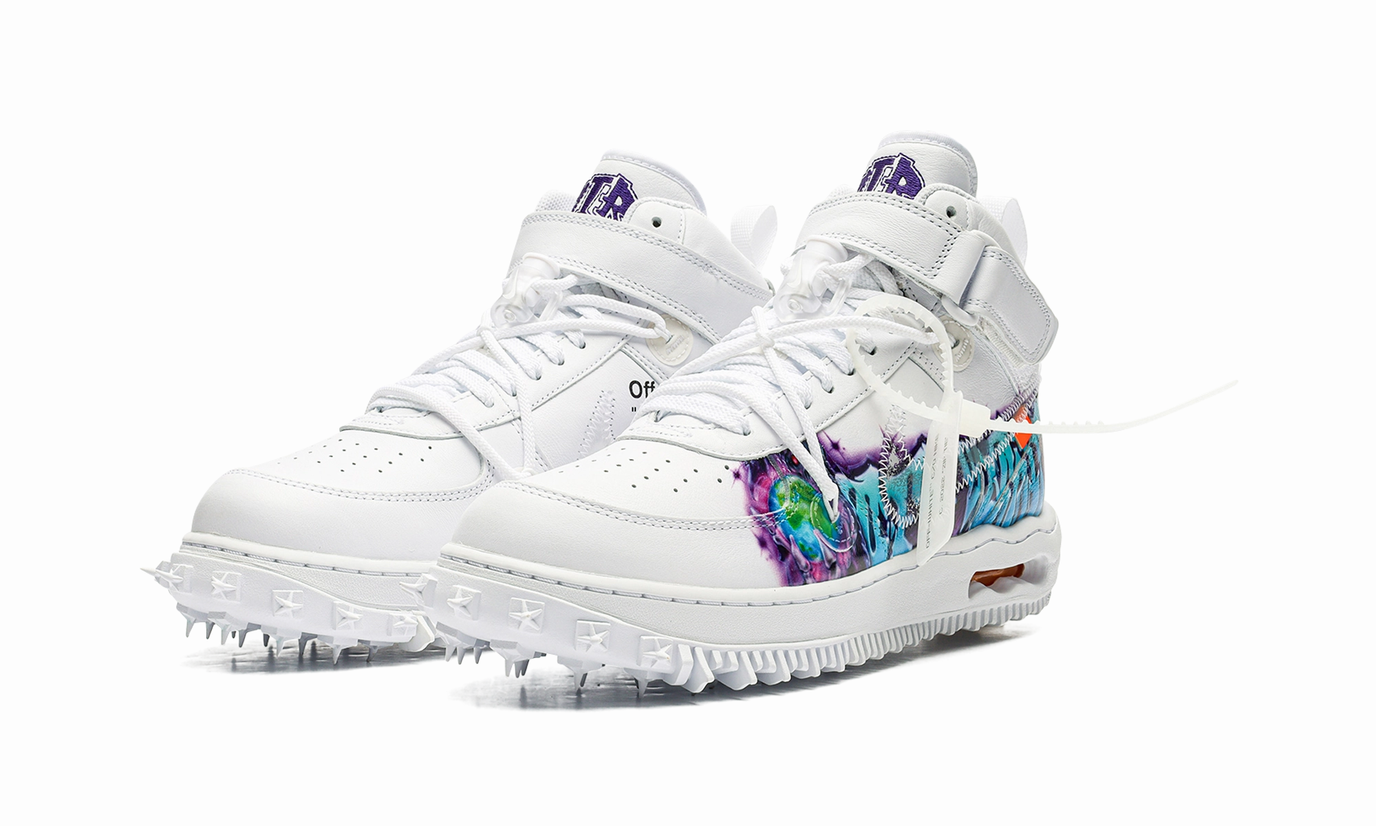 Lasting Comfort Air Force 1 Mid "Off-White - Graffiti White"