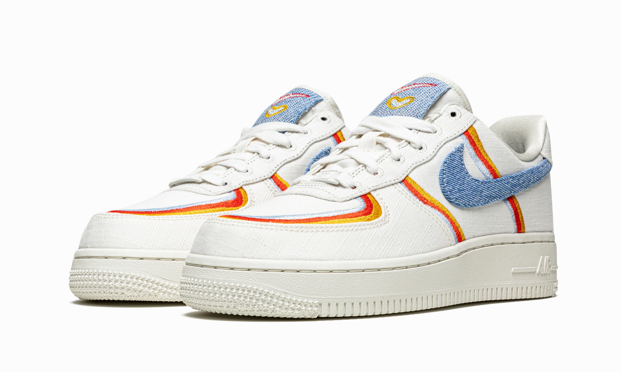 AIR FORCE 1 '07 LV8 MNS WMNS "Denim Swoosh" indoor mode Push Hike