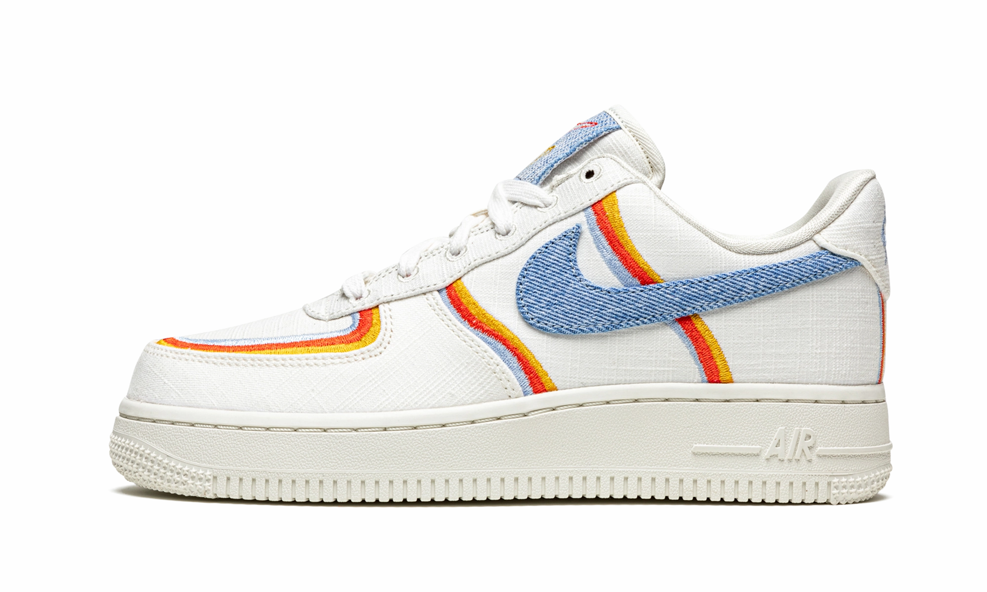 AIR FORCE 1 '07 LV8 MNS WMNS "Denim Swoosh" Flower Step Art Fair