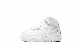 Street Pace Comfortable Foot Air Force 1 Mid TD "White on White"