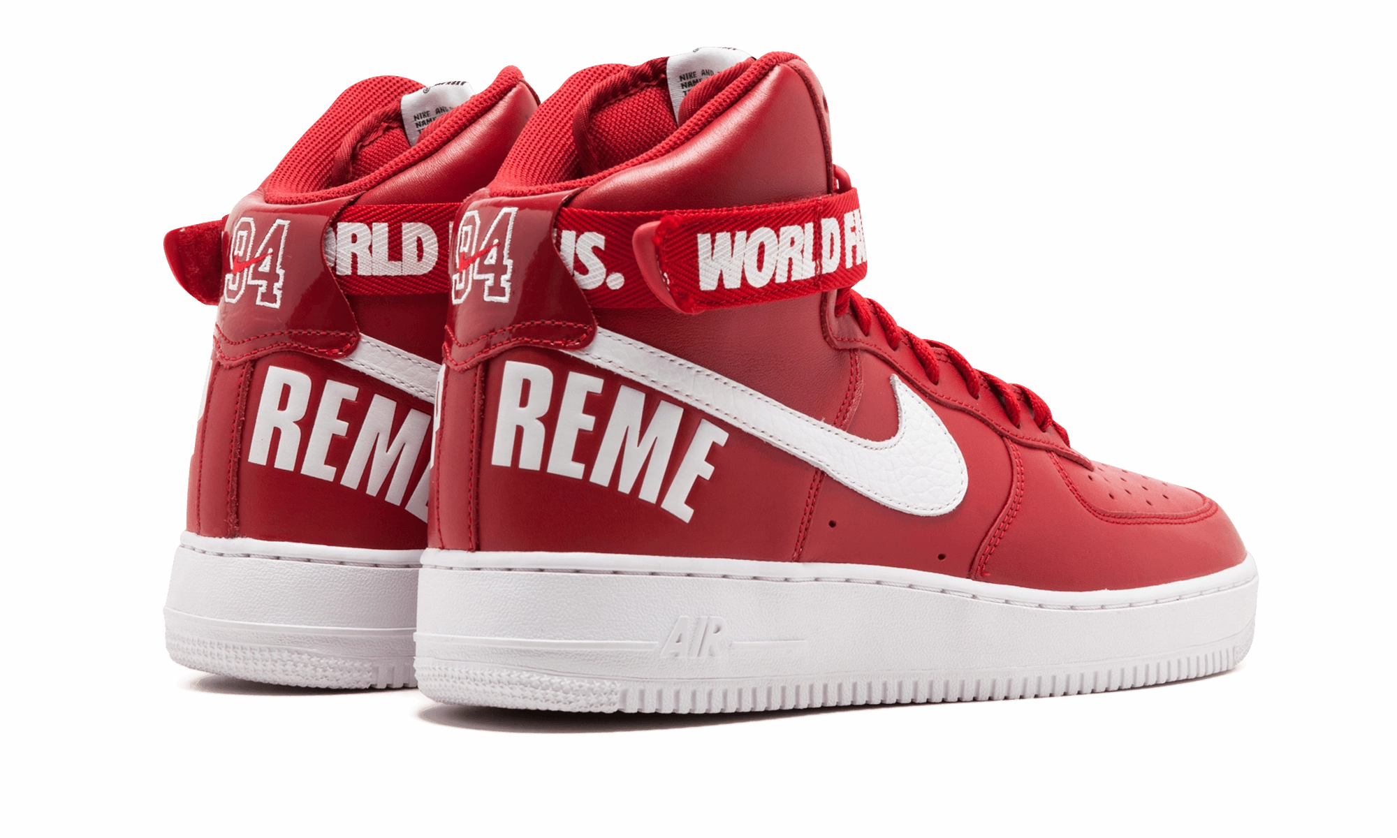 Comfortable Padding Street Cool Air Force 1 High Supreme SP "Red"