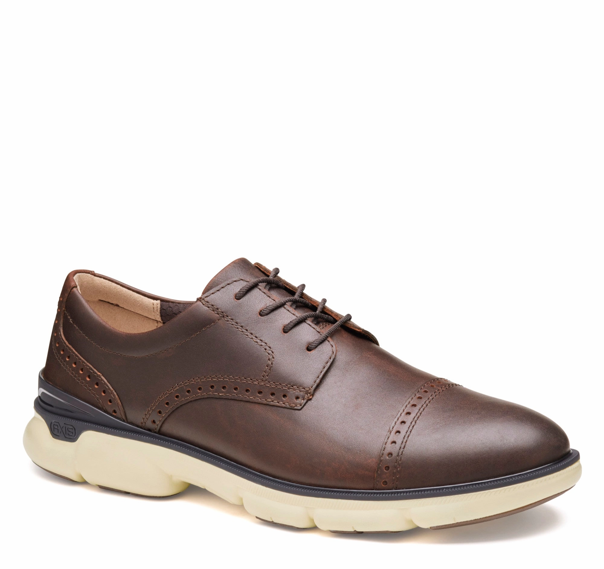 Johnston & Murphy Men's XC4 Trevor Cap Toe Lace Up Oxford Shoe Business Leather Lace-ups Sharp Details