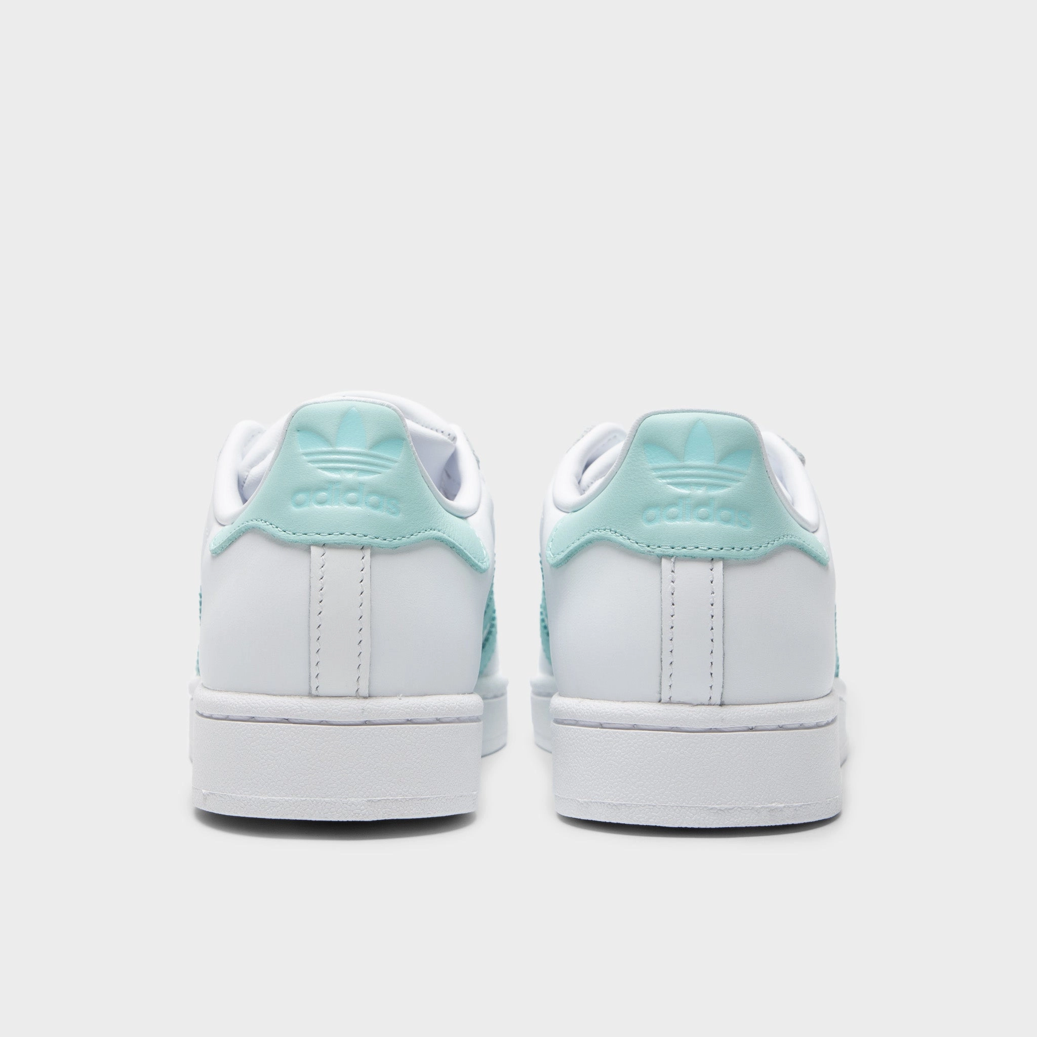 Running Shoes adidas Women's Superstar II White / Semi Flash Aqua - Easy Mint