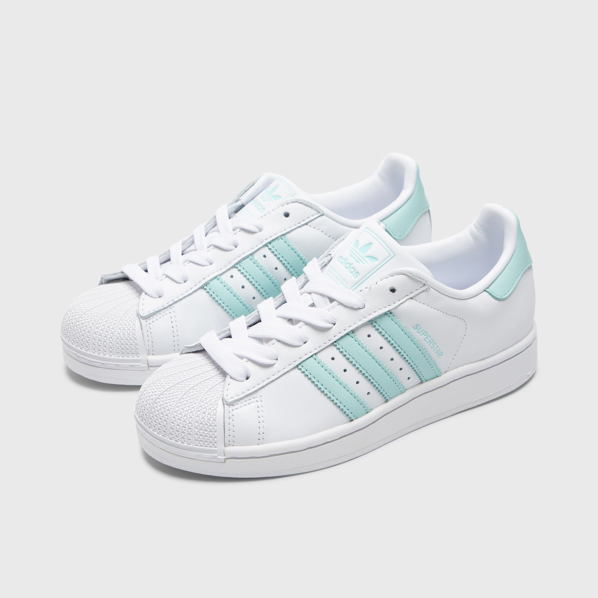 adidas Women's Superstar II White / Semi Flash Aqua - Easy Mint Urban Runner