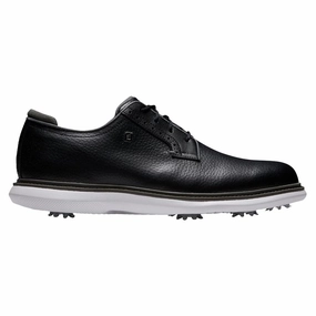 Gel Cushioning FootJoy Traditions Blucher Golf Shoes Black - 24 Men