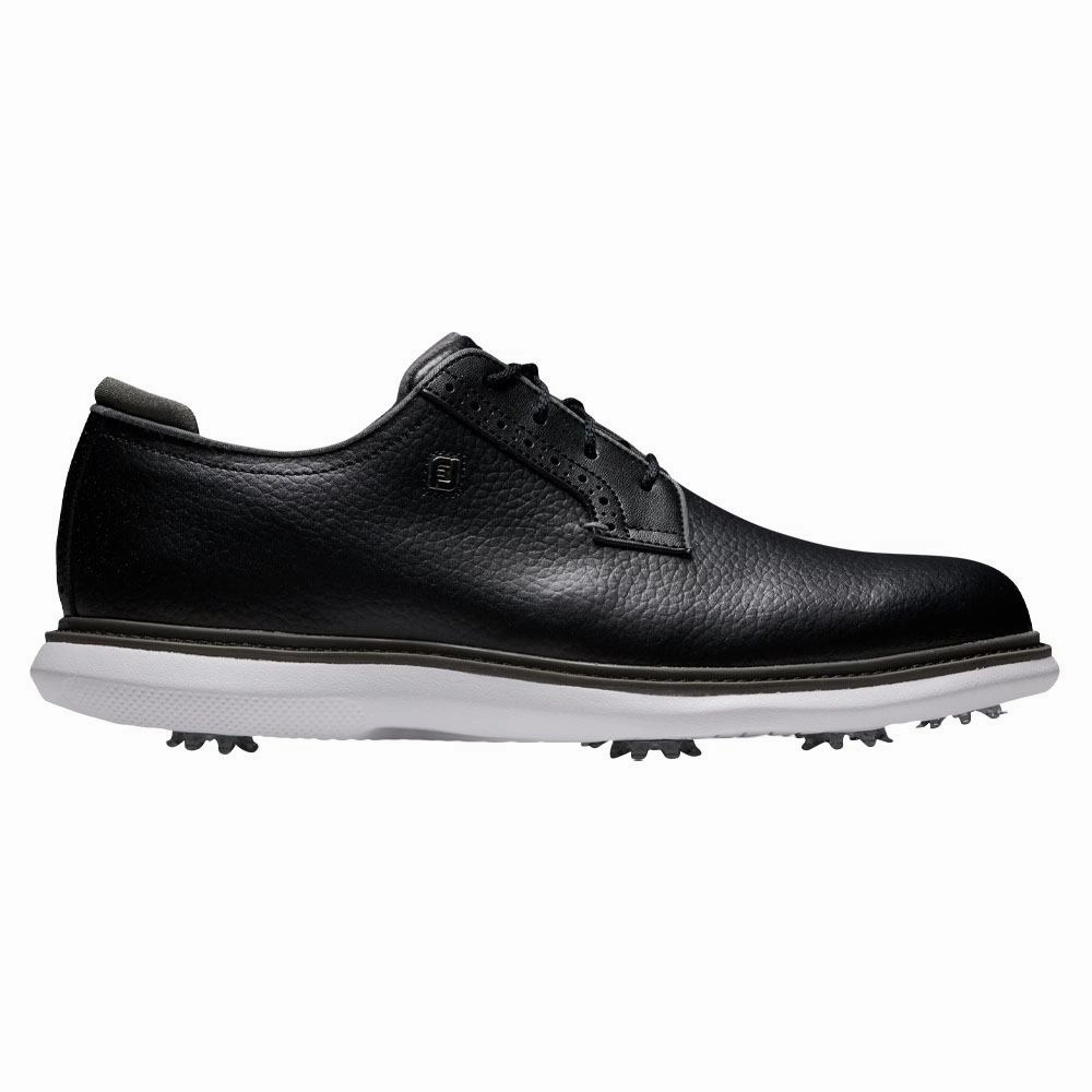 FootJoy Traditions Blucher Golf Shoes Black - 24 Men Thermal Regulating Liner