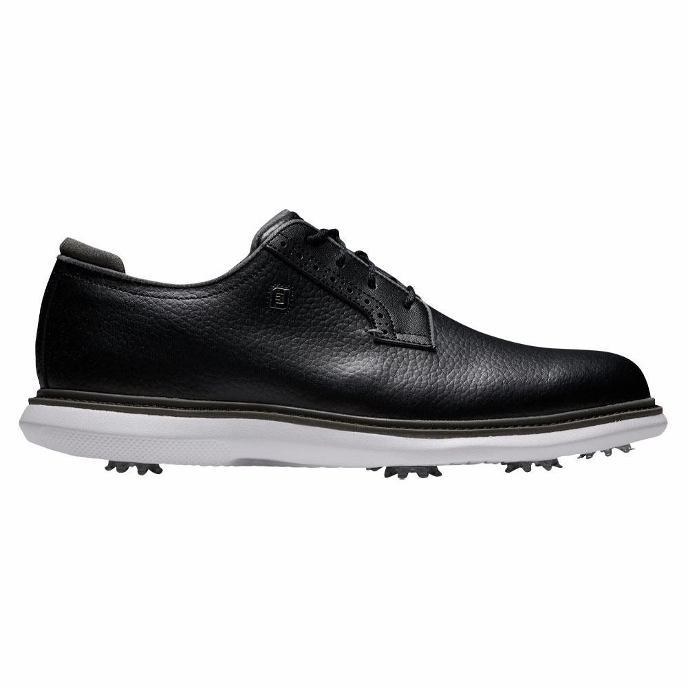 Abrasion Pads FootJoy Traditions Blucher Golf Shoes Black - 24 Men