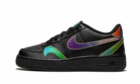 Tidy Finish Air Force 1 Low LV8 GS "Misplaced Swooshes - Black"