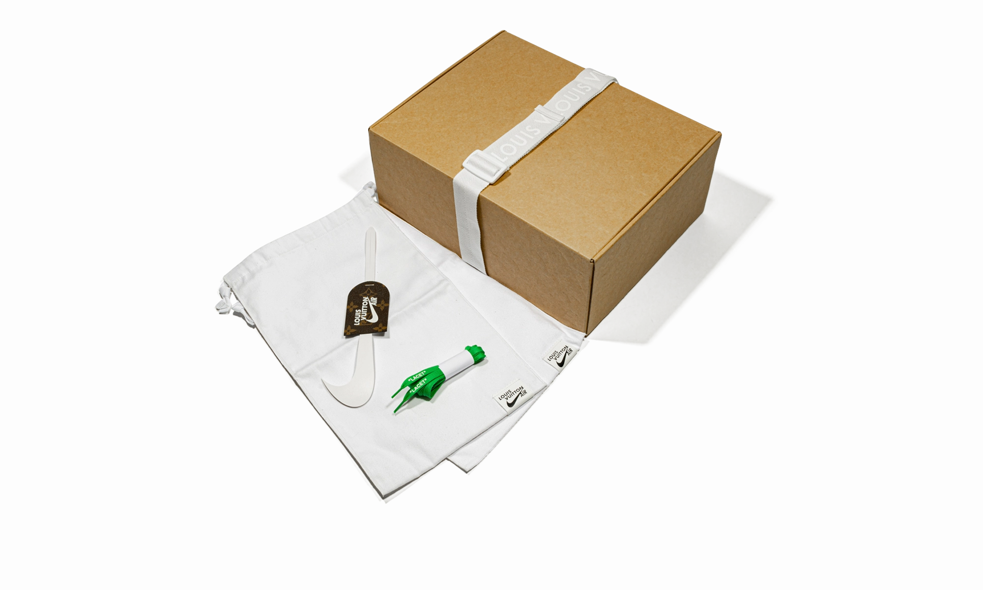 Neutral Shade Louis Vuitton Air Force 1 Low "Virgil Abloh - White/Green"