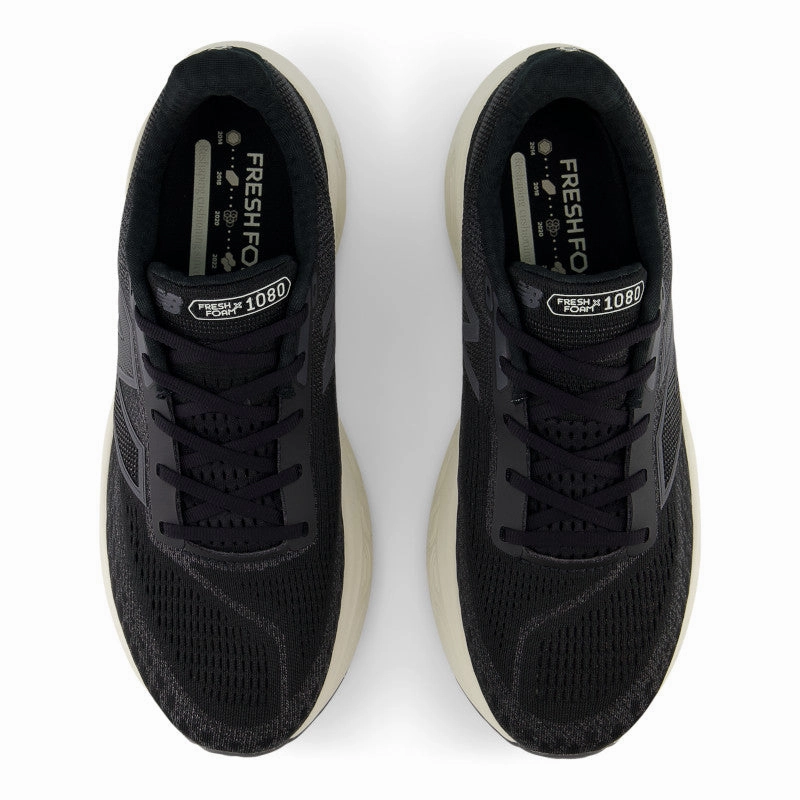 Dynamic Traction Outsole Fresh Foam X 1080v14 - Black with Magnet and Linen - Men's