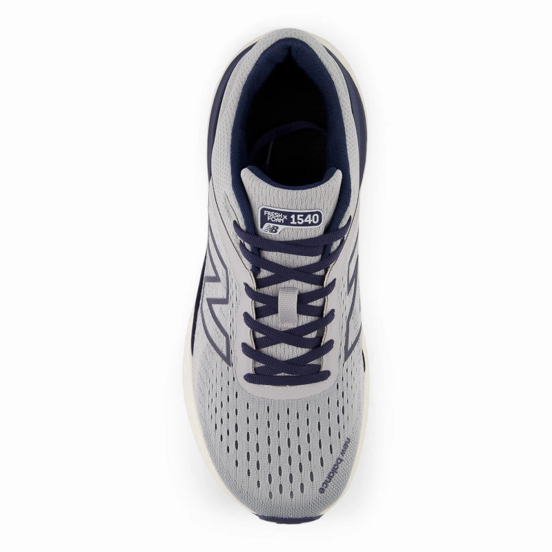 Fresh Foam X 1540v4 - Aluminum Grey with NB Navy - Men's kids' athletic shoes anti - fatigue shoes