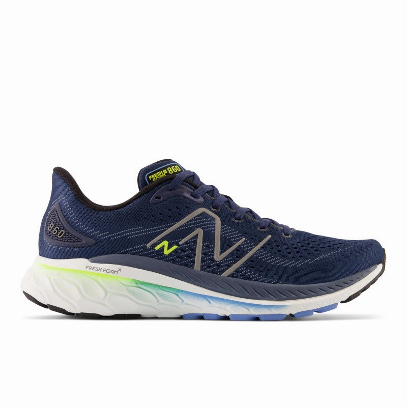 Enhanced Ground Feel Running Event Fresh Foam X 860v13 - Navy with Dark Silver Metallic and Cosmic Pineapple - Men's