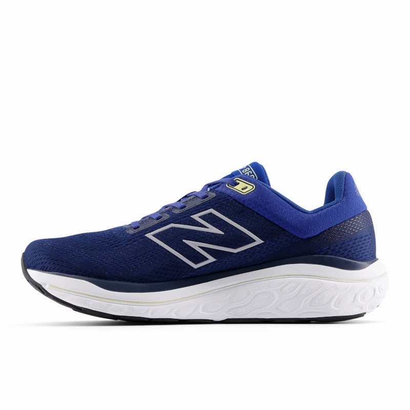 Fresh Foam X 860v14 - Galaxy Blue with NB Navy and Winter Grass - Men's Heel Counter Stability Ergonomic form