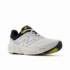 supination - correcting shoes Fresh Foam X 860v14 - Grey Matter with Black and Ginger Lemon - Men's