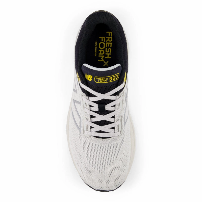 premium - quality running shoes Zero Drop Design Fresh Foam X 860v14 - Grey Matter with Black and Ginger Lemon - Men's