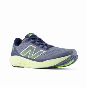 running in park Anti Static Design Fresh Foam X 880v14 - Arctic Grey with Limelight and NB Navy - Men's