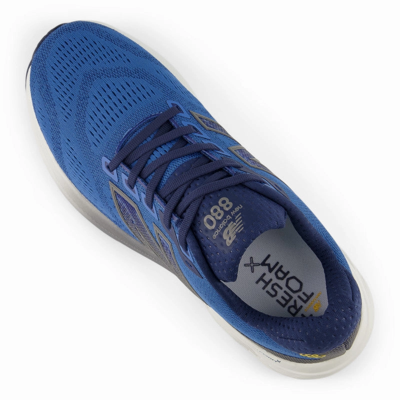 Lightweight Outsole Design Fresh Foam X 880v15 - Sea Stone with NB Navy and Marmalade - Men's