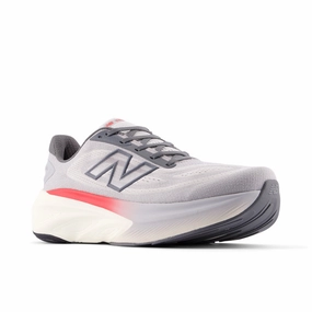 sports competition running gear Fresh Foam X More v6 - Grey Matter with True Red and Castlerock - Men's