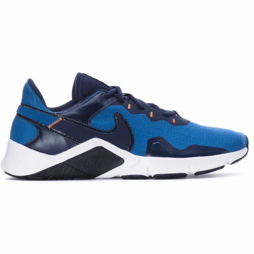 Nike Men's Legend Essential 2 Shoes - Navy / Blue Shock Comfort