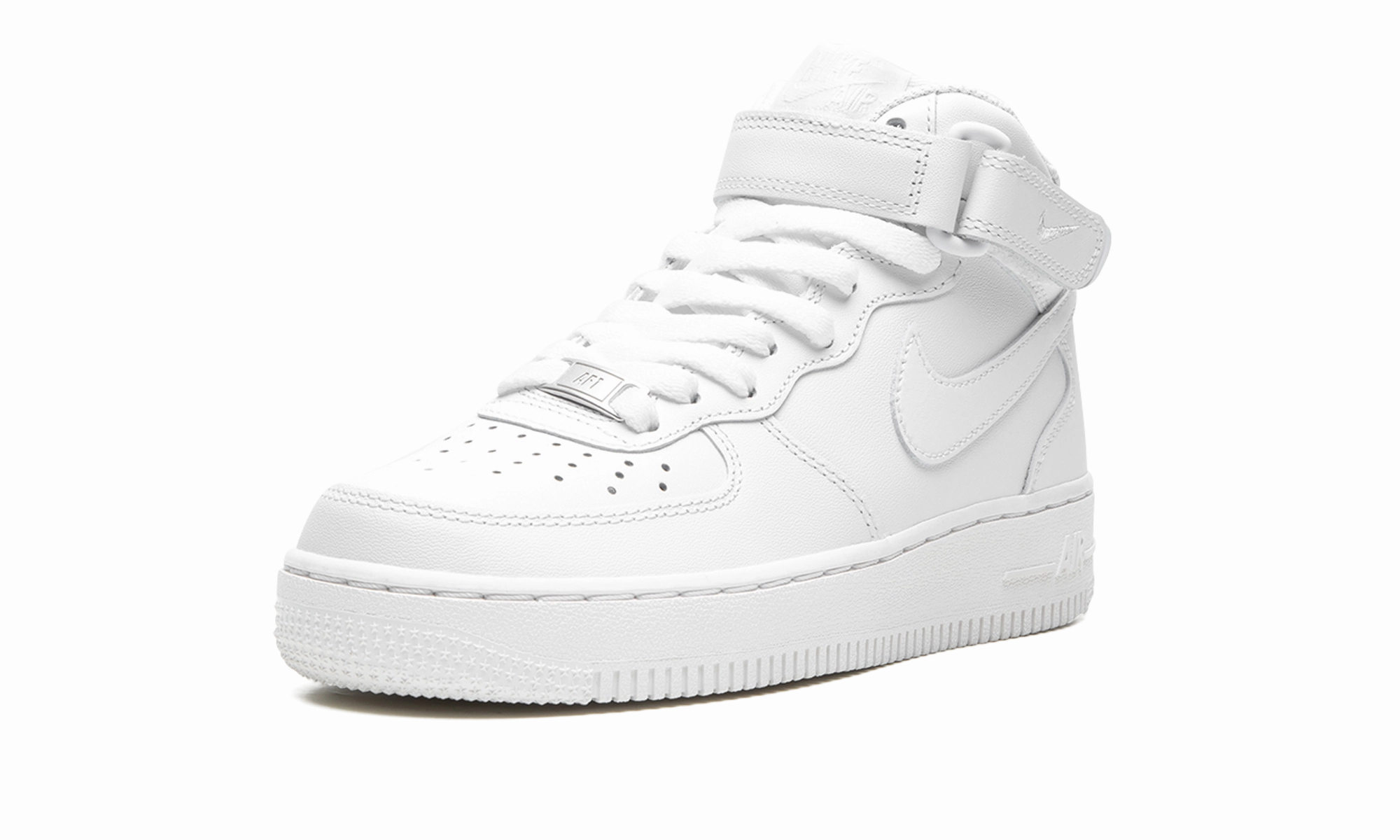 Zero Break In AIR FORCE 1 '07 MID MNS WMNS "Triple White"