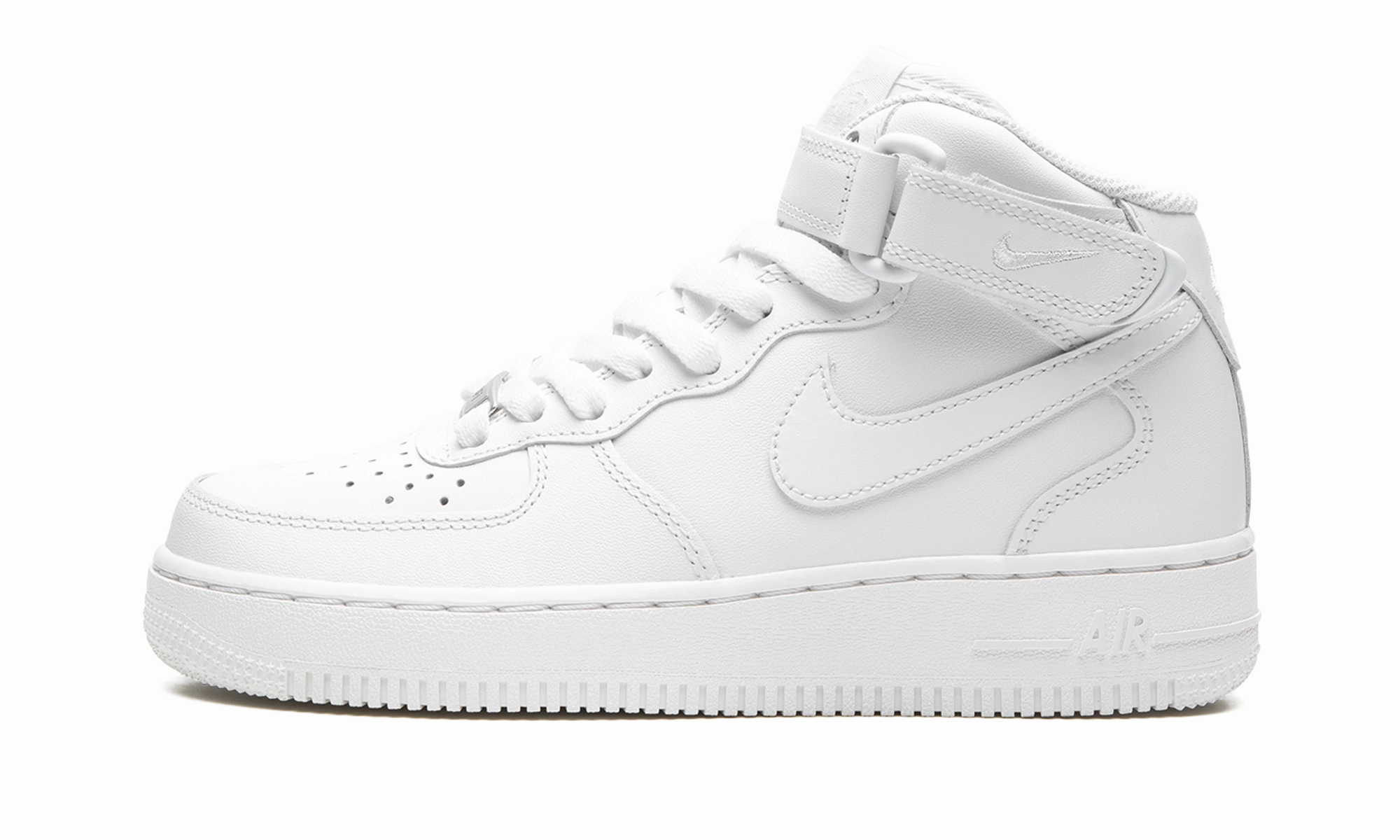 AIR FORCE 1 '07 MID MNS WMNS "Triple White" simple details