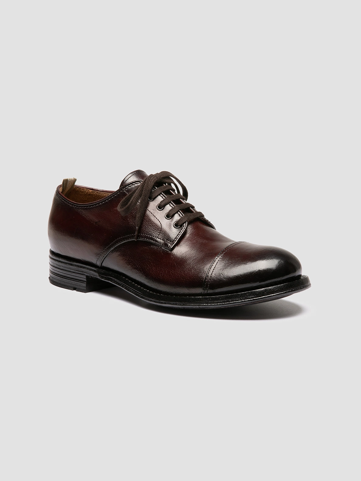 ADMIRAL 008 - Burgundy Leather Derby Shoes Urban Life Formal Comfort
