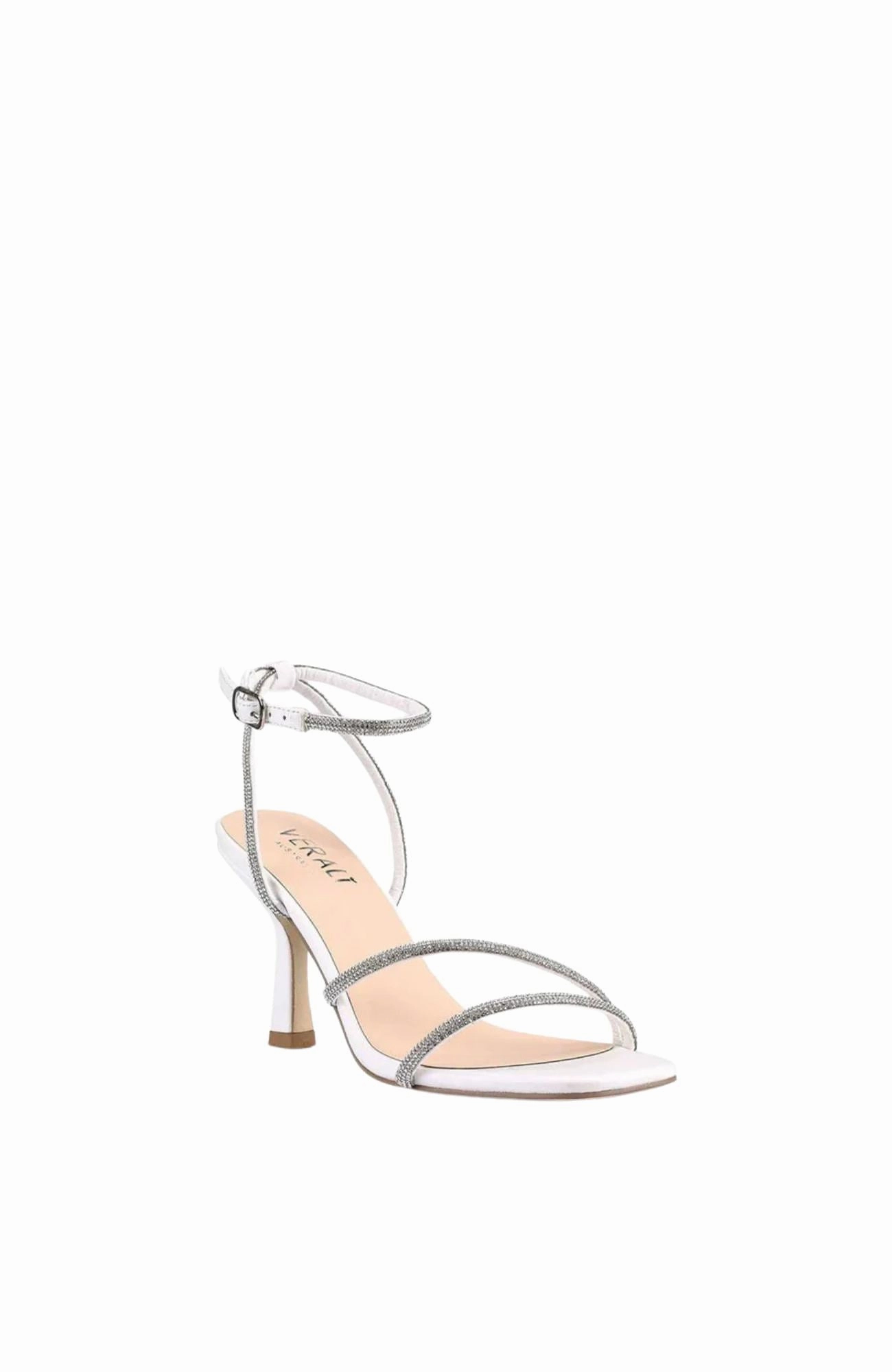 Stylish Vibe Fashionable Design Pepper Strappy Heels Chalk