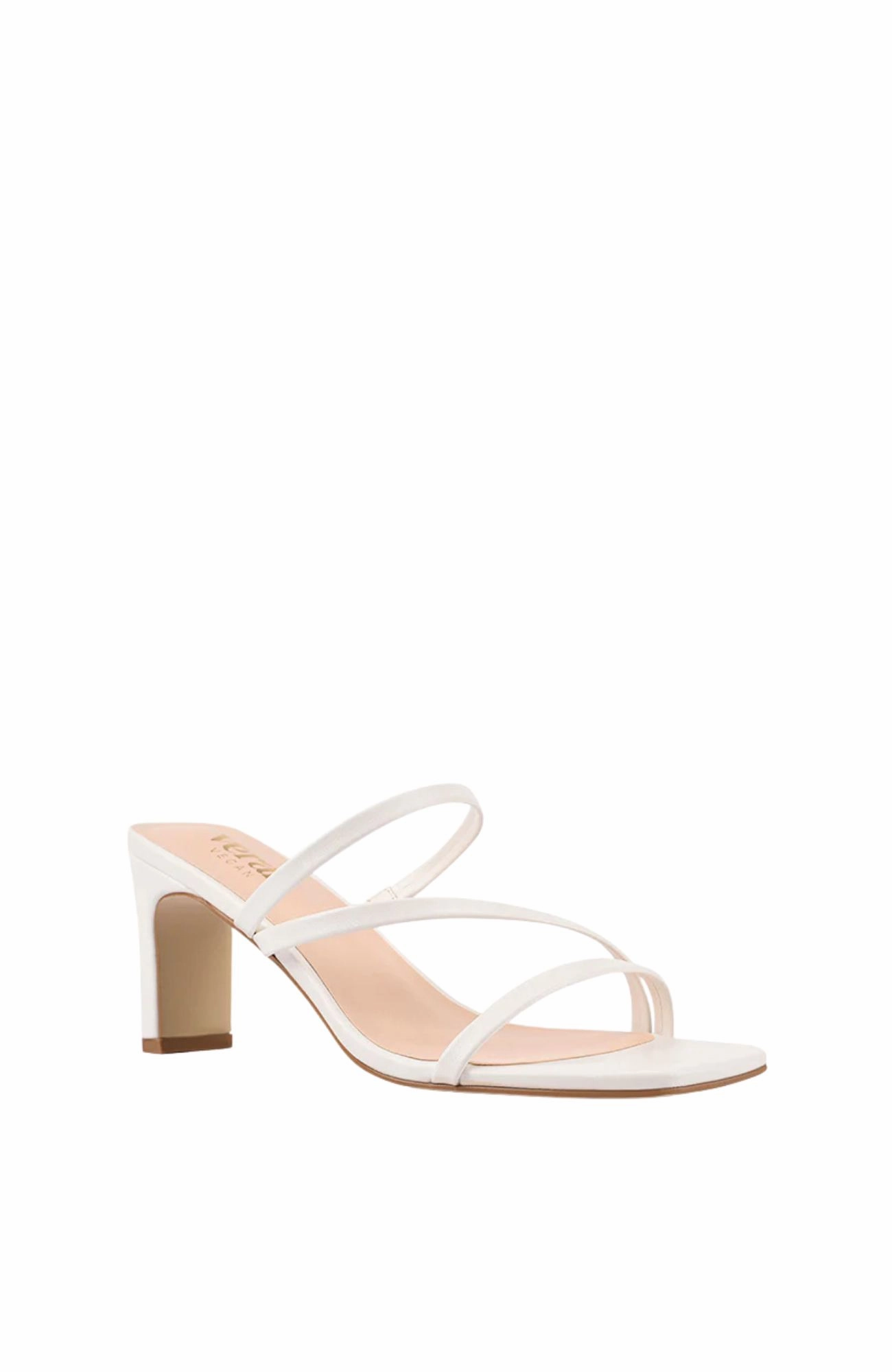 Ginny Block Heel Mules Chalk White Block Heel