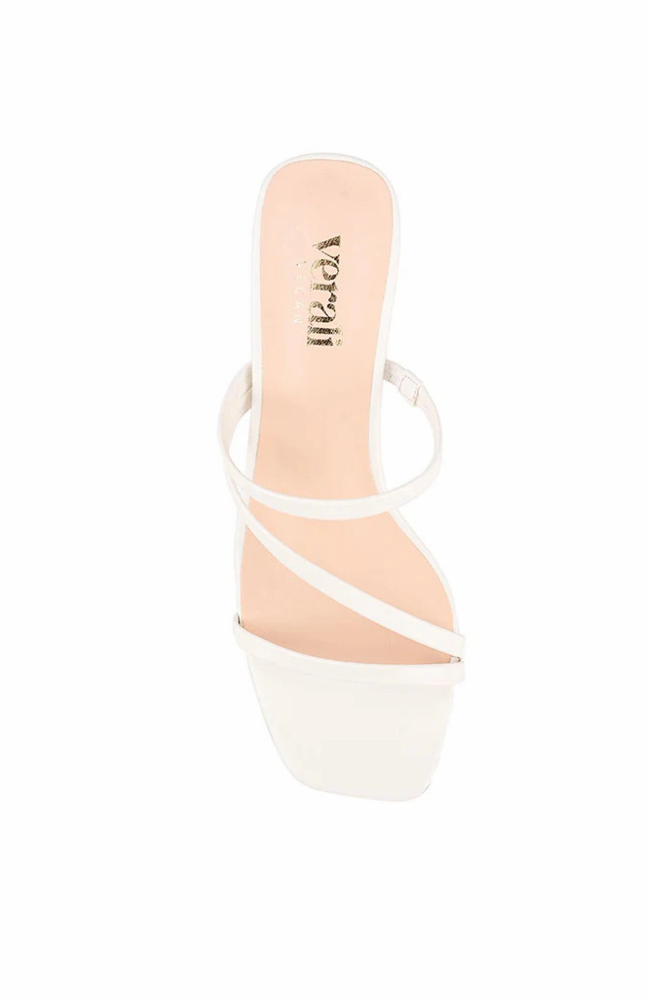 Stylish Pumps Glamour Sandals Ginny Block Heel Mules Chalk White