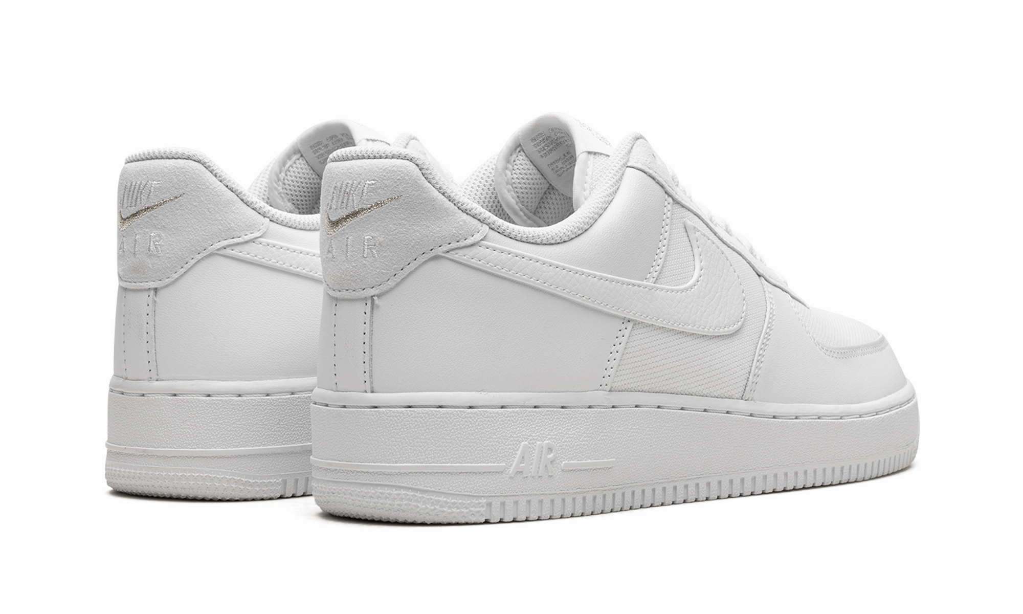 Air Force 1 Low "White/Silver" Ventilated Airflow