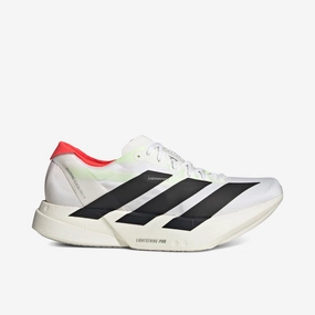 High Durability mountain running gear adidas Adizero Adios Pro 4 Cloud White / Core Black - Silver Metallic