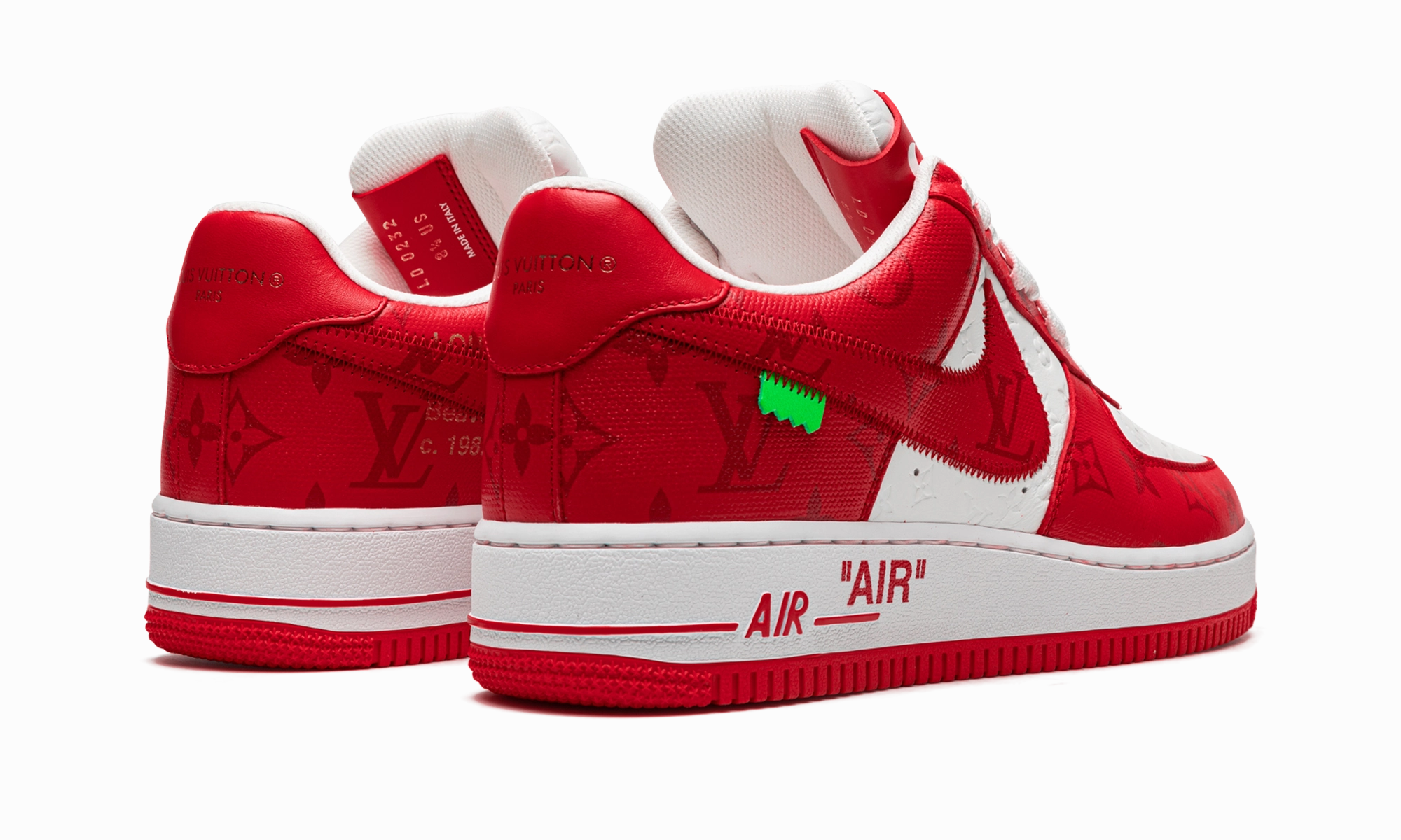 Style Blend Louis Vuitton Air Force 1 Low "Virgil Abloh - White/Red"