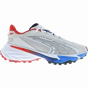 Sneaker Fashion Urban Activity Puma Men's BMW M Spirex Shoes - White / Blue / Red / White