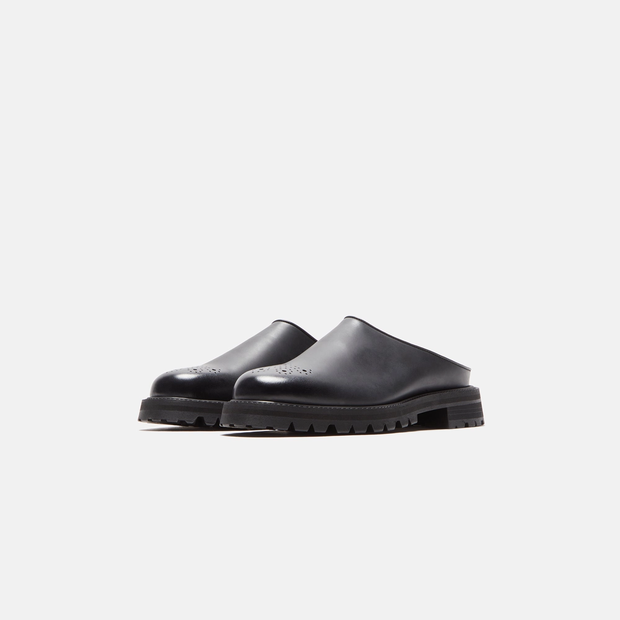 Hender Scheme Commando Mule - Black Crisp Look