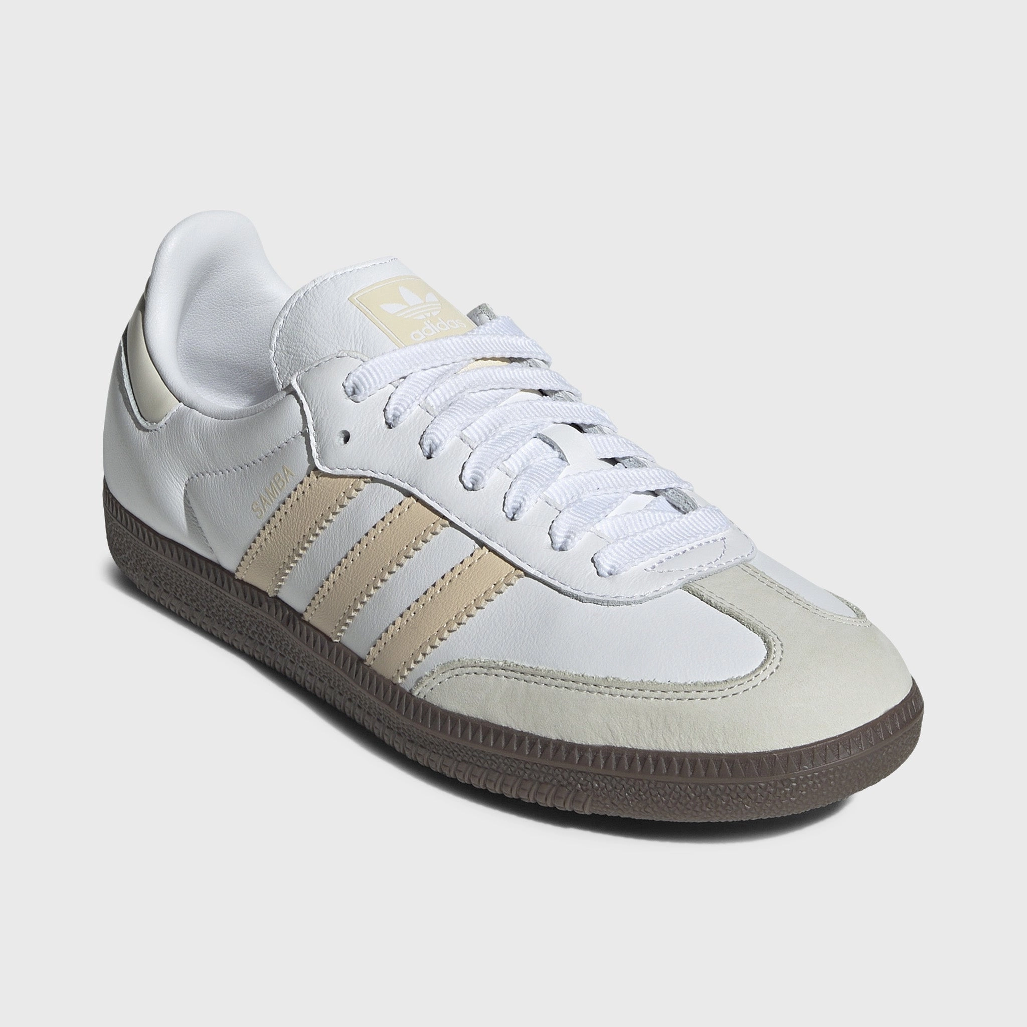 adidas Women's Samba OG White / Sandstorm - White Synthetic Finish