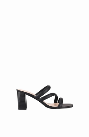 Polished Step Naenae Block Heel Sandal Black
