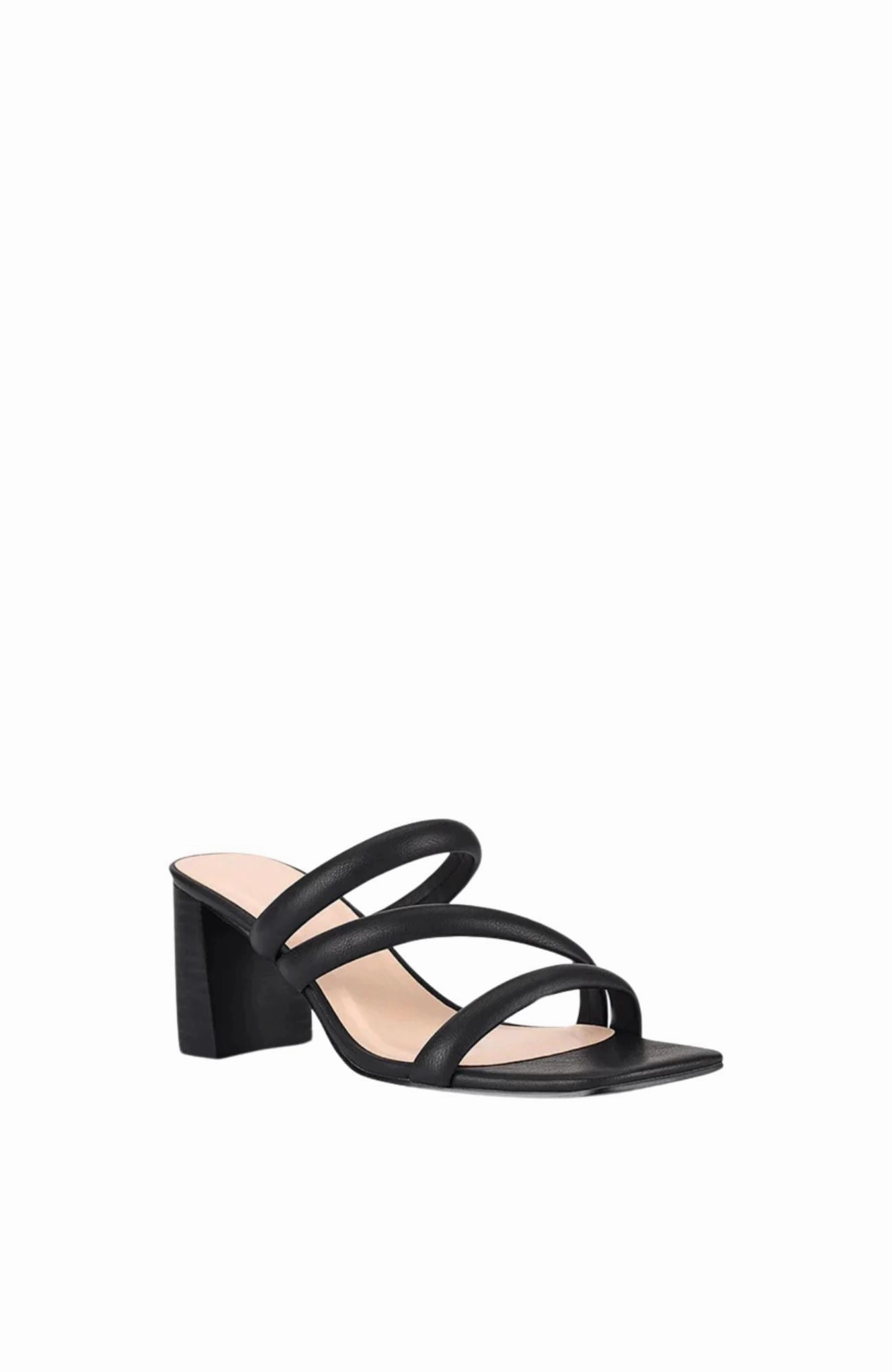 Naenae Block Heel Sandal Black Milan Mood Bold Statement
