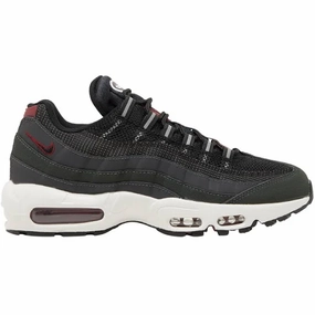 Nike Men's Air Max 95 Shoes - Anthracite / Team Red / Summit White / Black Impact Dispersion Layers
