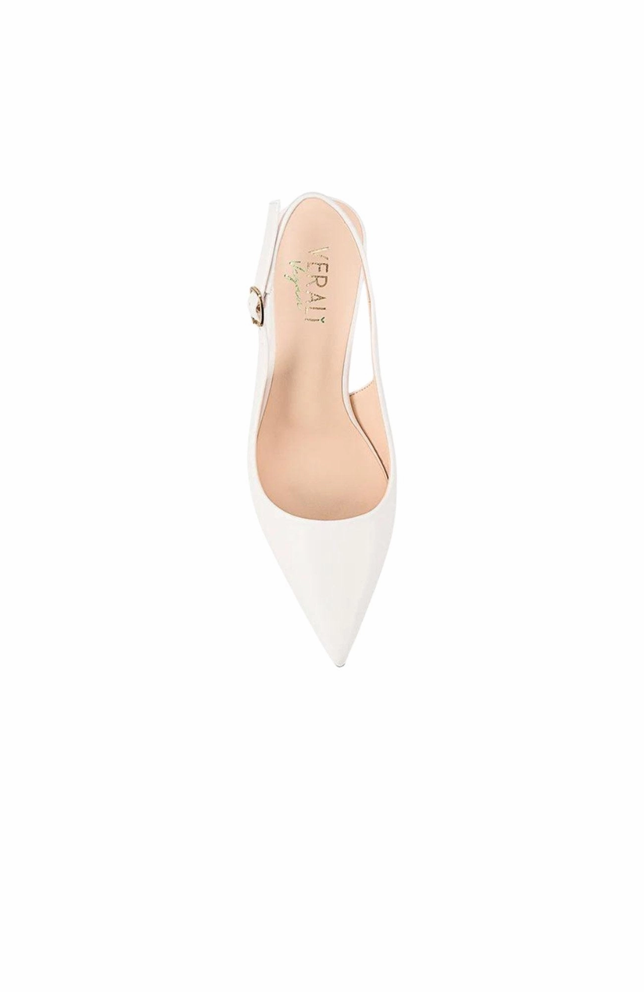 Shayley Slingback Stiletto Chalk White Height Elevation