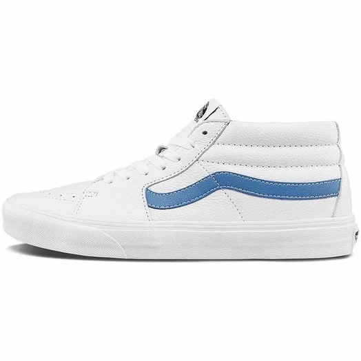 Vans Men's Sk8 Mid Shoes - True White / Moon Blue Unisex style Trail Comfort