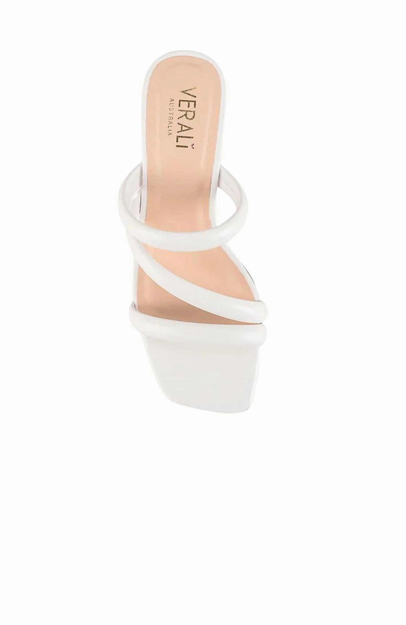 Naenae Block Heel Sandal White high-end design Designer Style